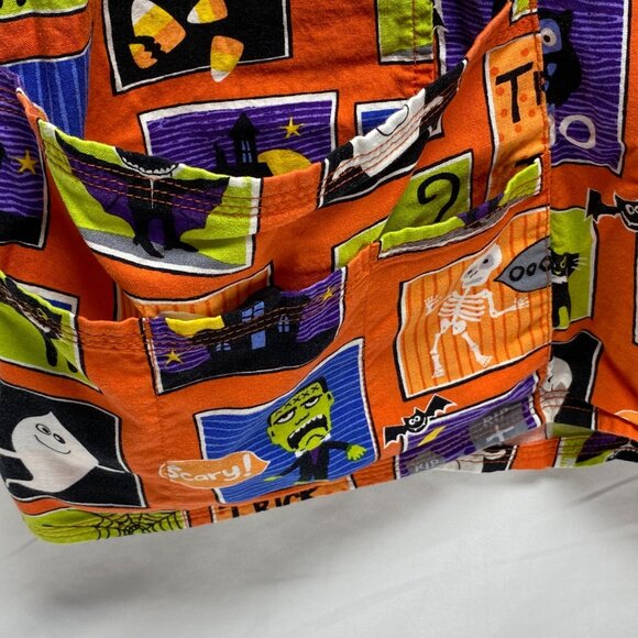 Halloween-Themed ScrubStar 3X/3XG V-Neck Cotton Scrub Top With Pockets - Picture 9 of 14